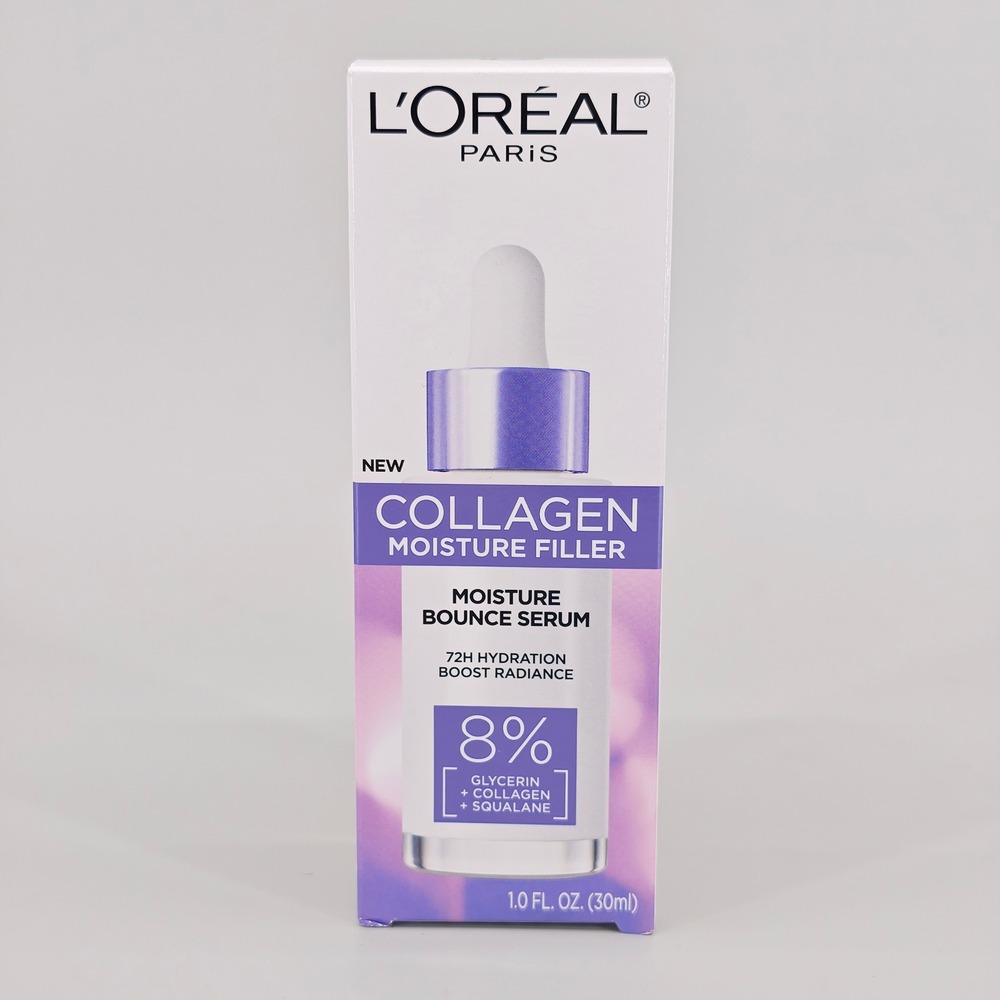 LOreal Paris Collagen Moisture Filler Bounce Serum 8% Glycerin Squalane 1oz